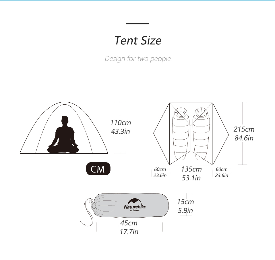 Cheap Goat Tents  Star River Camping Tent Upgraded Ultralight 2 3 Person 4 Season Tent With Free Mat Outdoor NH17T012 T Tents 